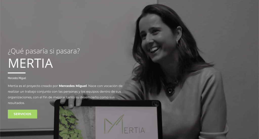 Mertia desarrollo web y fotografías por Basqueting